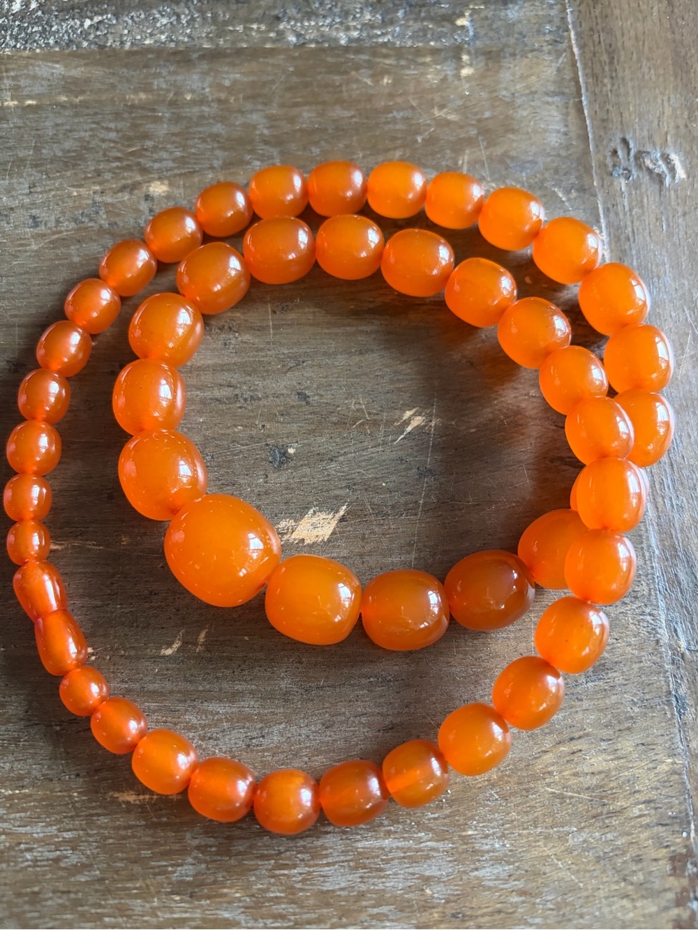 Vintage Kaliningrad Baltic Amber Necklace – 70.94g Graduated Butterscotch Beads